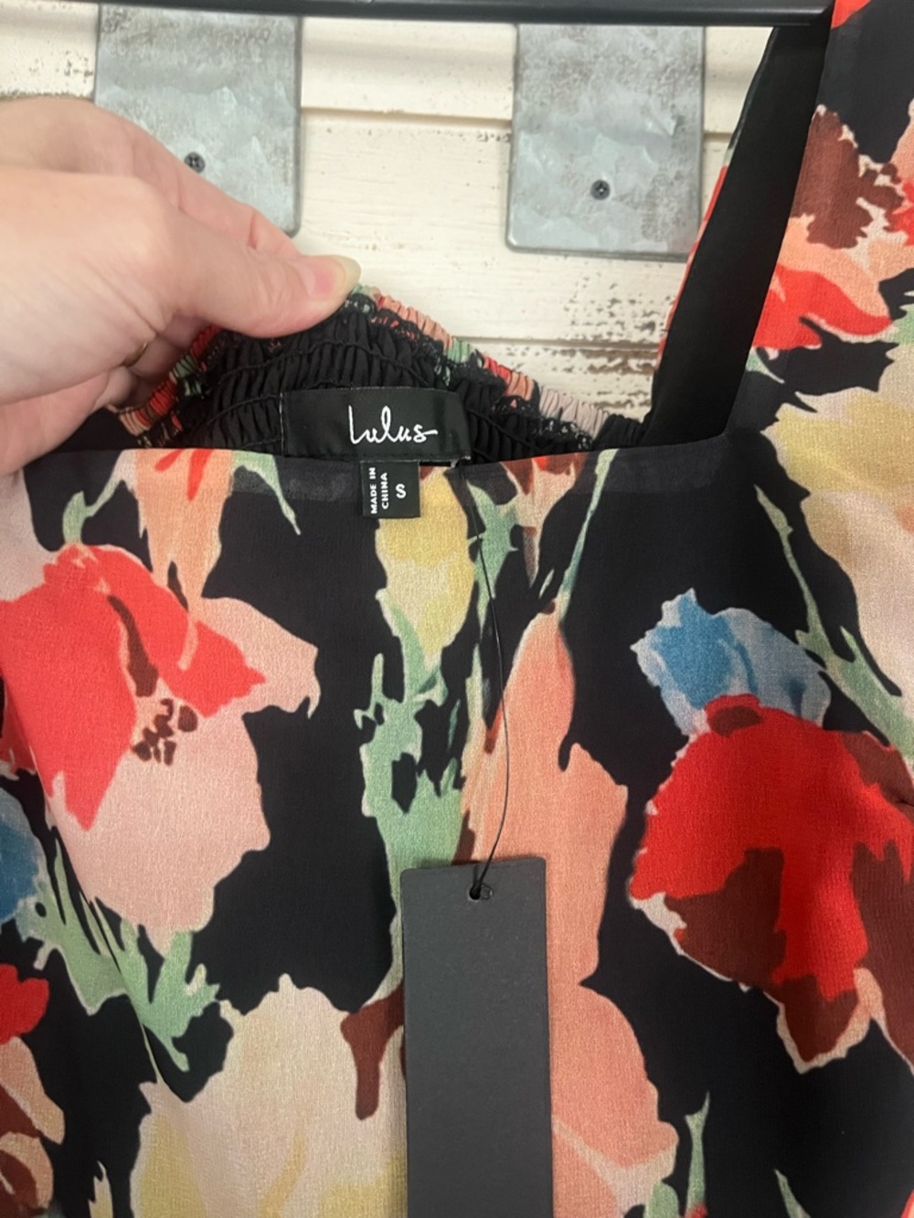 Lulu's Miya Black Multi Floral Sleeveless Maxi Dress - Picture 6 of 6